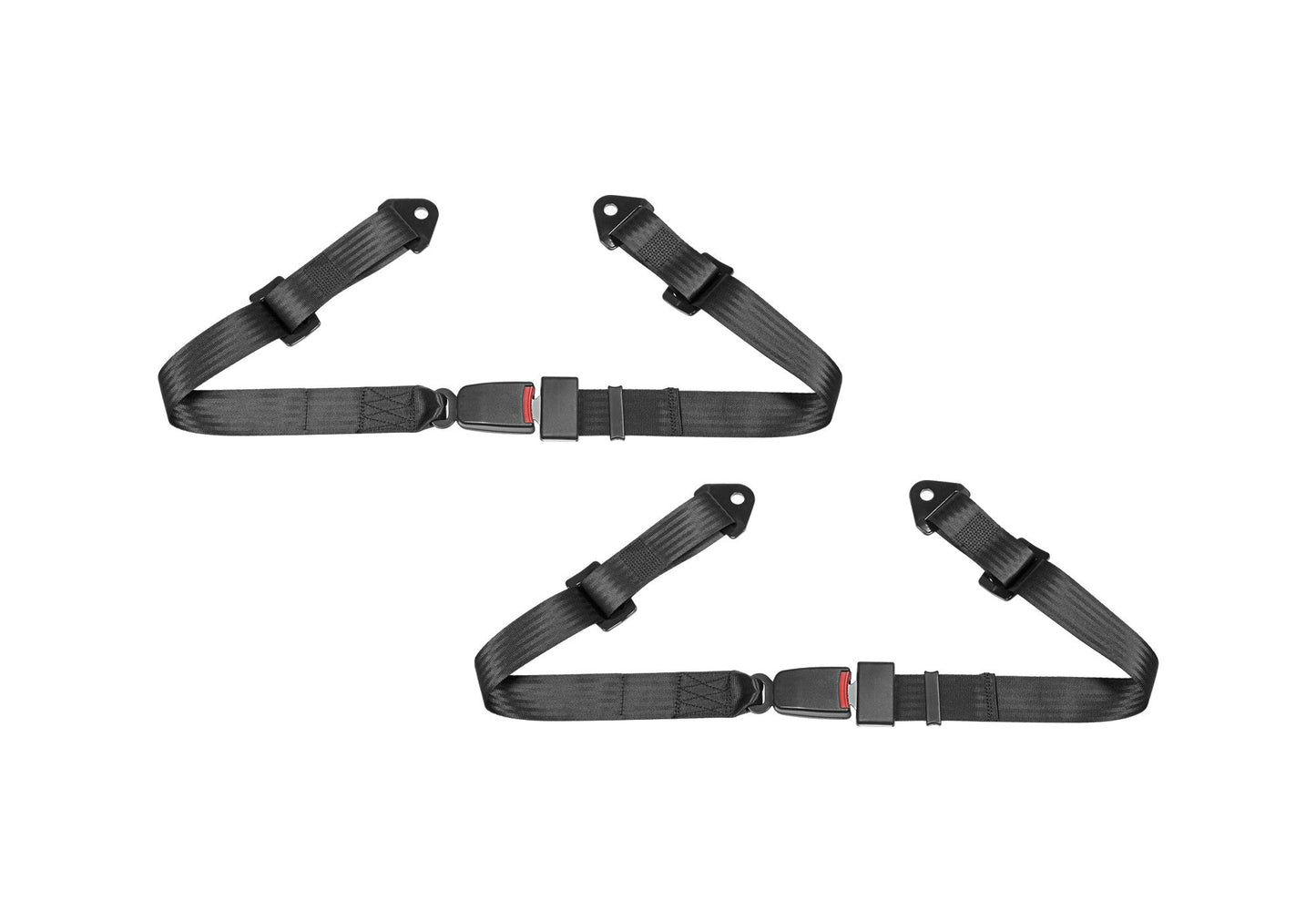 Corbeau 2in Lap Belt Set - Black 42001B