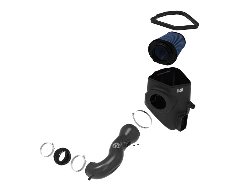 aFe 19-20 GM Trucks 5.3L/6.2L Track Series Carbon Fiber Cold - 57-10015R-C-Dub Tech