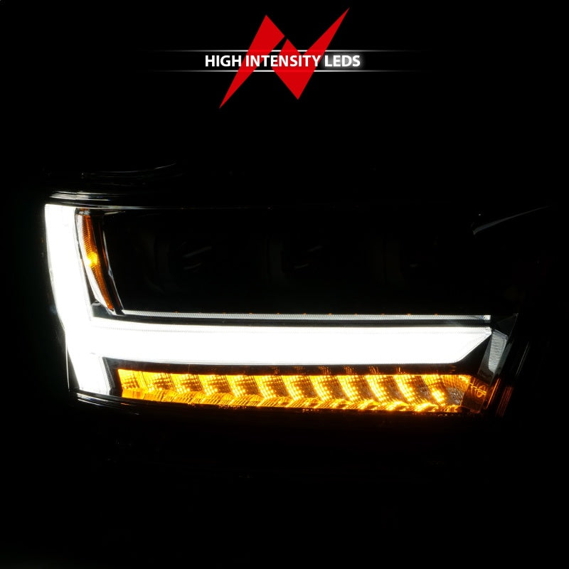 ANZO 2019-2020 Dodge Ram 1500 LED Projector Headlights Plank Style - 111494-R-C-Dub Tech