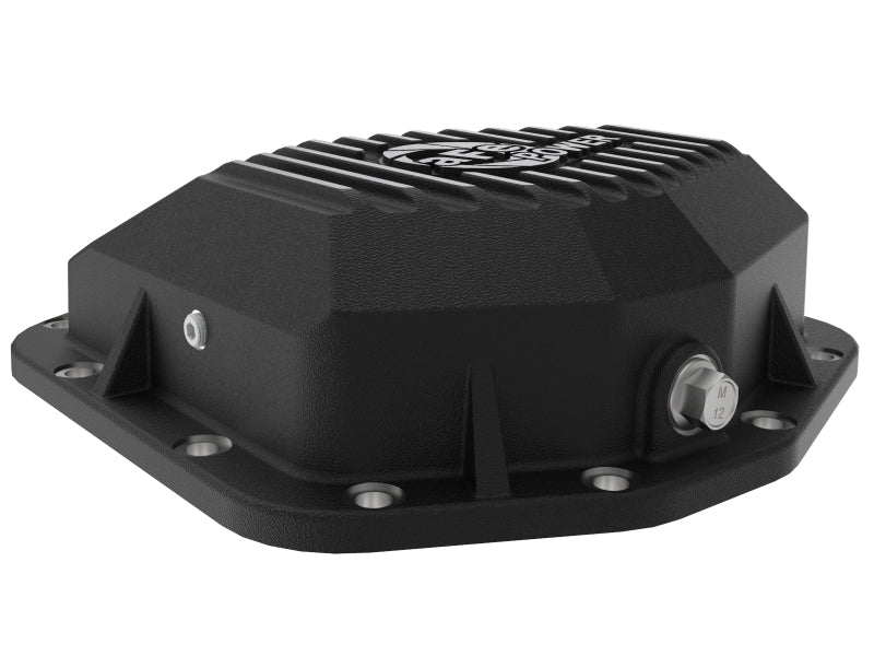 aFe Street Series Rear Differential Cover Black w/Machined Fins 20+ - 46-71190B-C-Dub Tech