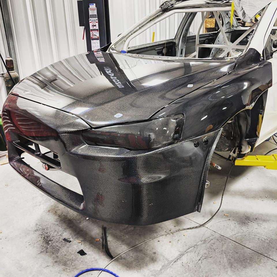 Aeroworks Performance Evo 10 Carbon fiber front bumper-C-Dub Tech
