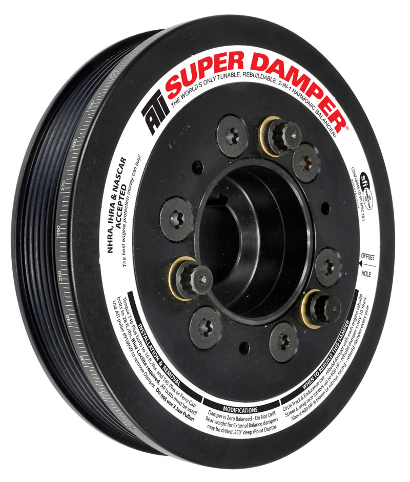ATI Damper - 6.78in - Alum - 6 Grv - - ATI918562-C-Dub Tech
