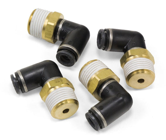 Air Lift Elbow Male - 3/8in MNPT X 1/4in PTC - 21847-C-Dub Tech