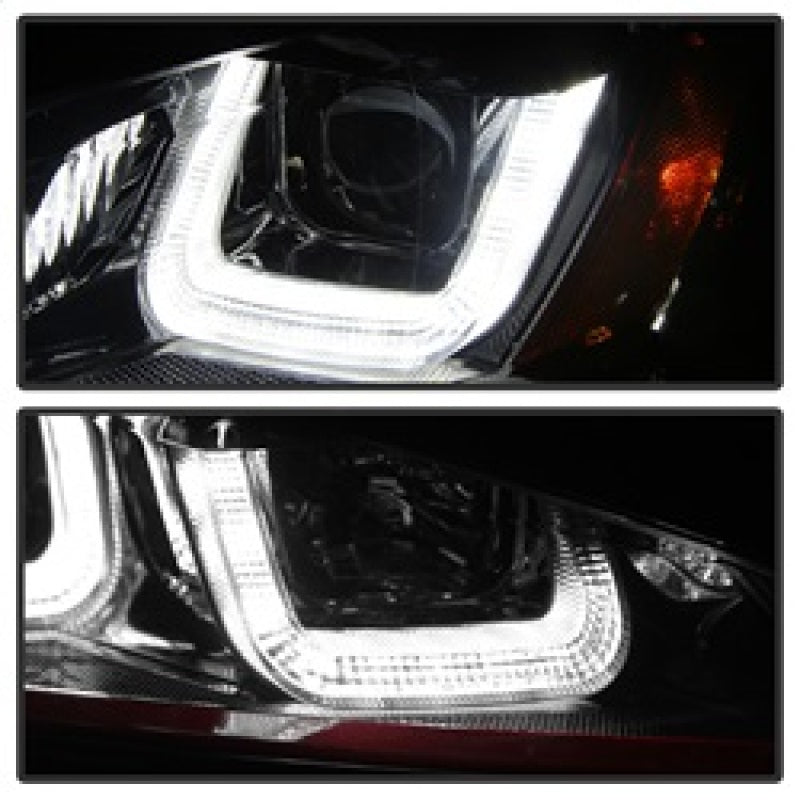 Spyder Volkswagen Golf VII 14-16 Projector Headlights DRL LED Red - 5080592