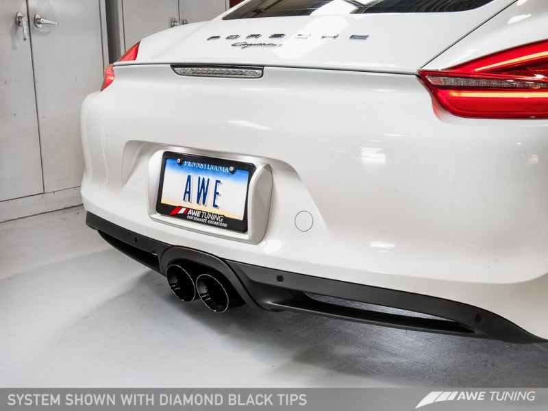 AWE Tuning Porsche 981 Performance Exhaust System - w/Diamond Black - 3010-33024-C-Dub Tech