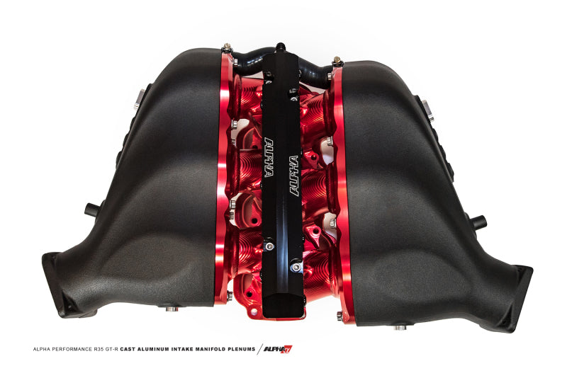AMS Performance Nissan GT-R Alpha Carbon Fiber/Billet Intake Manifold w/Secondary - ALP.07.08.0101-25-C-Dub Tech