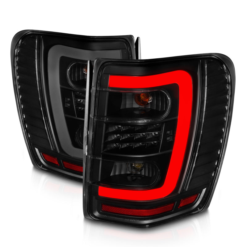 ANZO 1999-2004 Jeep Grand Cherokee LED Tail Lights w/ Light - 311395-C-Dub Tech
