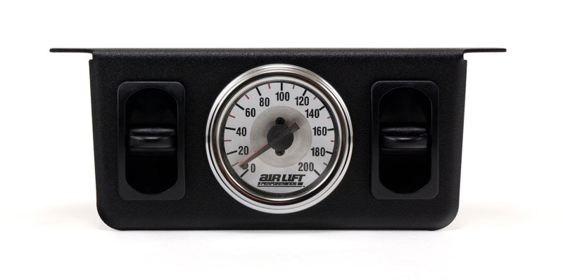 Air Lift Dual Needle Gauge With Two Paddle Switches- 200 - 26229-C-Dub Tech