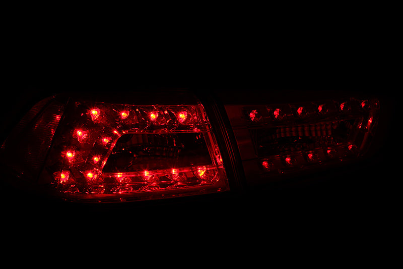 ANZO 2008-2015 Mitsubishi Lancer LED Taillights Red/Smoke - 321277-C-Dub Tech