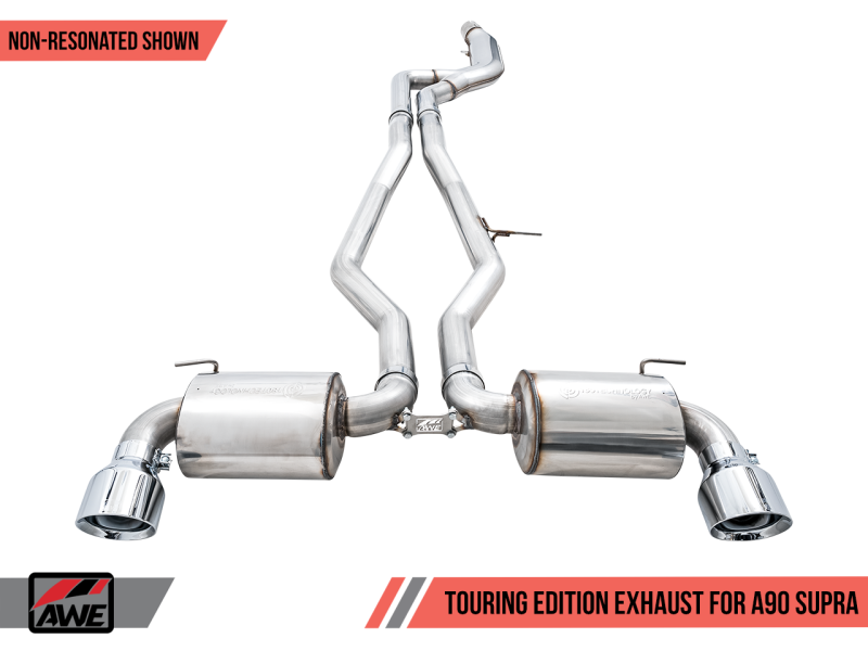 AWE 2020 Toyota Supra A90 Non-Resonated Touring Edition Exhaust - - 3020-32058-C-Dub Tech