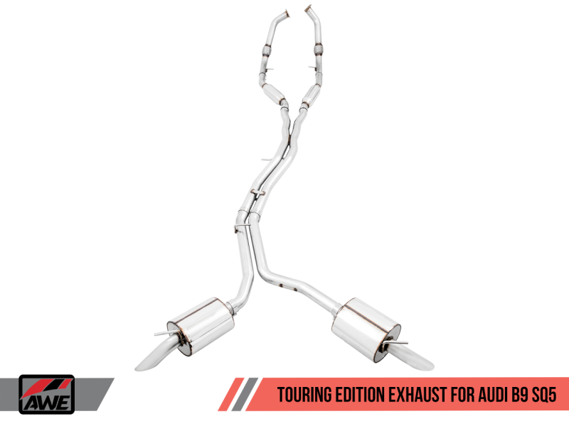 AWE Tuning Audi B9 SQ5 Non-Resonated Touring Edition Cat-Back Exhaust - 3020-31022-C-Dub Tech