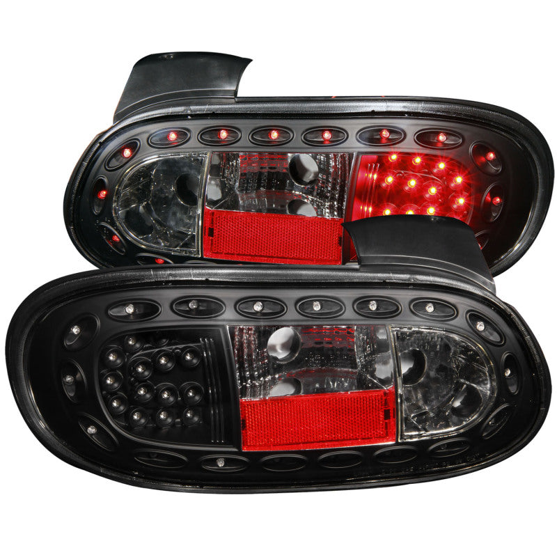 ANZO 1998-2005 Mazda Miata LED Taillights Black - 321212-C-Dub Tech
