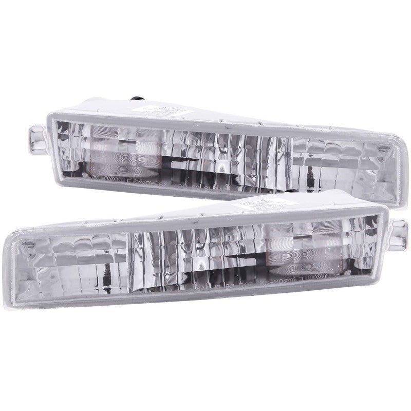 ANZO 1997-2001 Honda Prelude Euro Parking Lights Chrome - 511012-C-Dub Tech