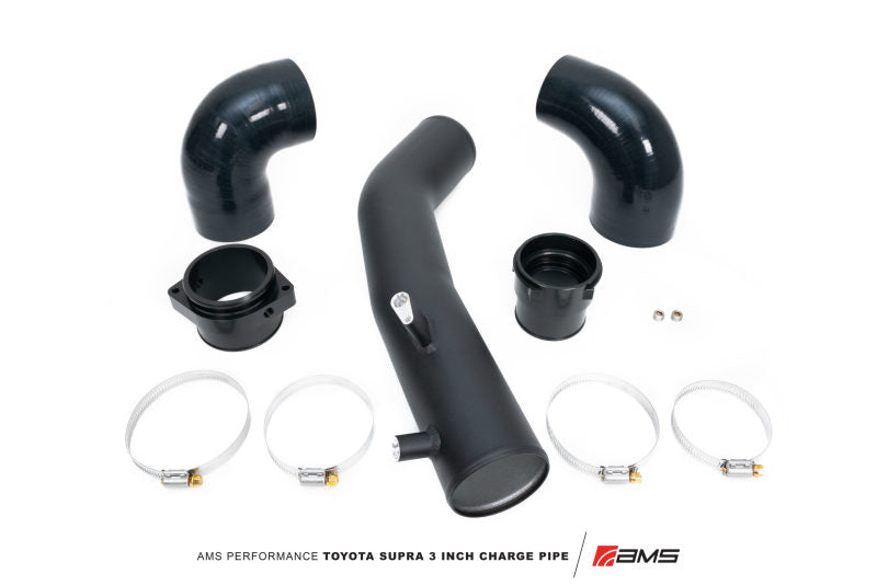 AMS Performance 2020+ Toyota Supra A90 Aluminum 3in Charge Pipe - AMS.38.09.0001-1-C-Dub Tech