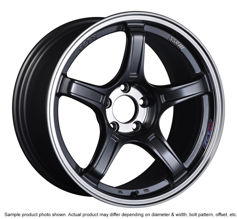 SSR GTX03 18x9.5 5x114.3 12mm Offset Black Graphite Wheel - XC18950+1205GGM