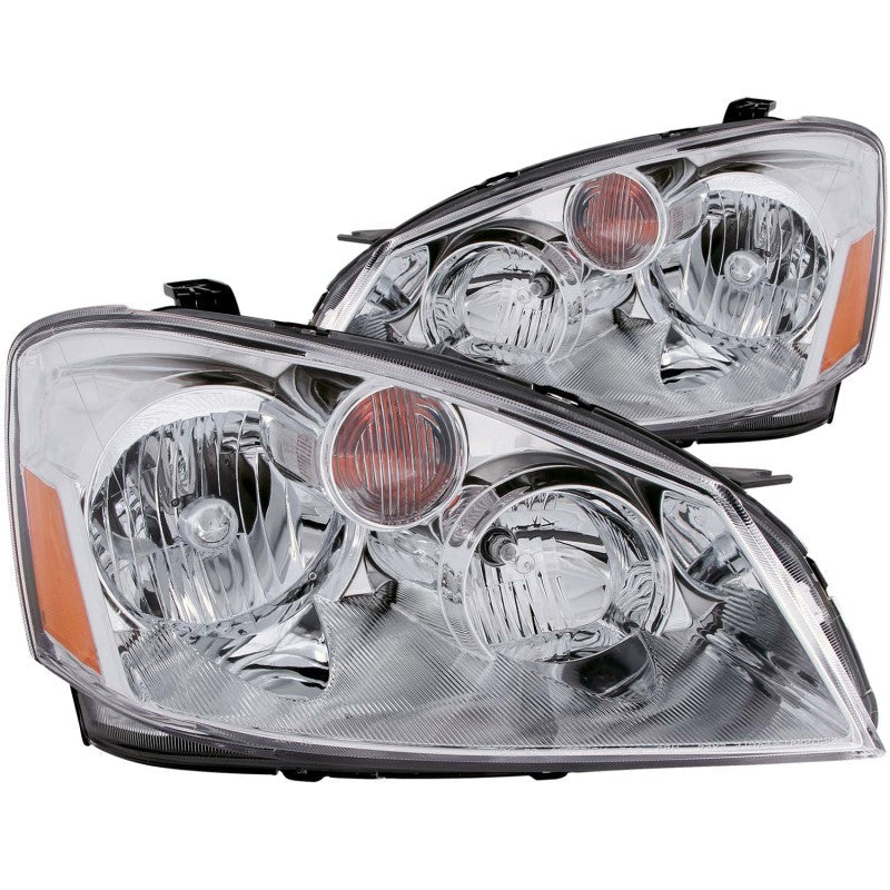 ANZO 2005-2006 Nissan Altima Crystal Headlights Chrome - 121294-C-Dub Tech