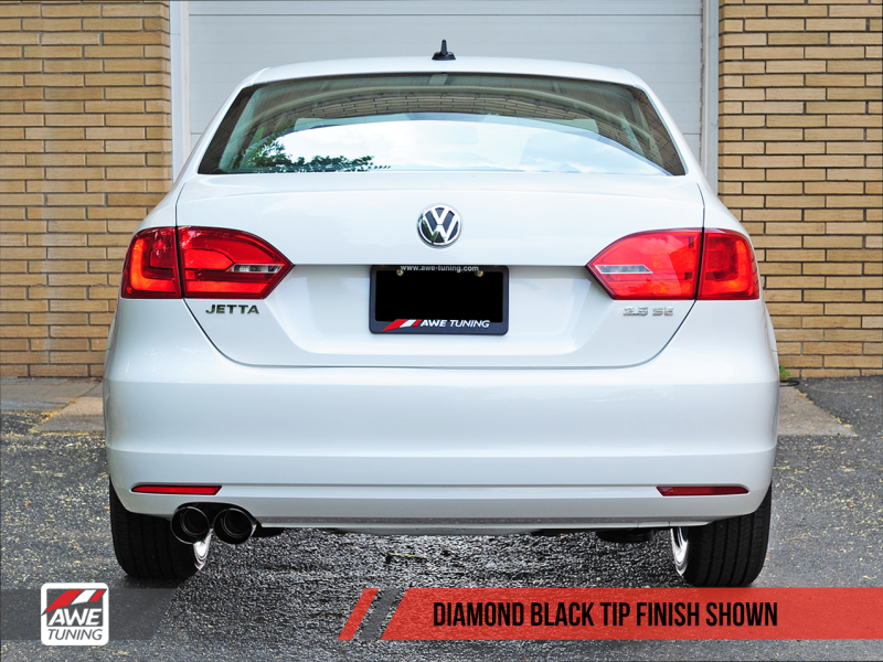 AWE Tuning Mk6 Jetta 2.5L Track Edition Exhaust - Diamond - 3020-23030-C-Dub Tech