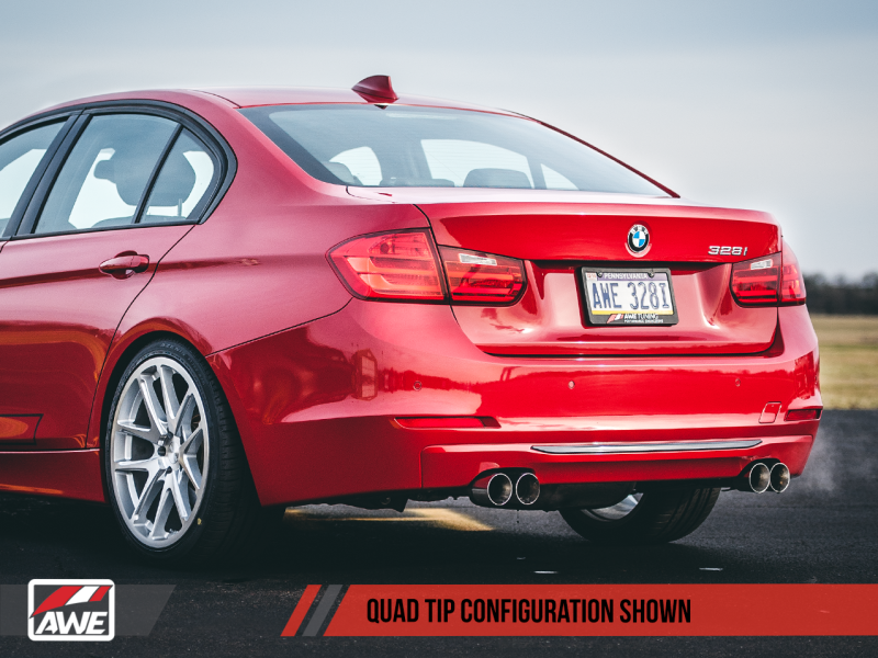 AWE Tuning BMW F3X 328i/428i Non-M Sport Quad Tip Marking - 6510-11016-C-Dub Tech