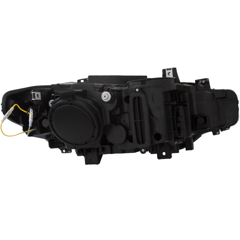 ANZO 2012-2015 BMW 3 Series Projector Headlights w/ U-Bar Black - 121506-C-Dub Tech