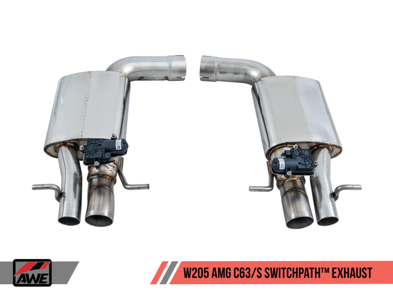 AWE Tuning Mercedes-Benz W205 AMG C63/S Sedan SwitchPath Exhaust System - 3025-31036-C-Dub Tech
