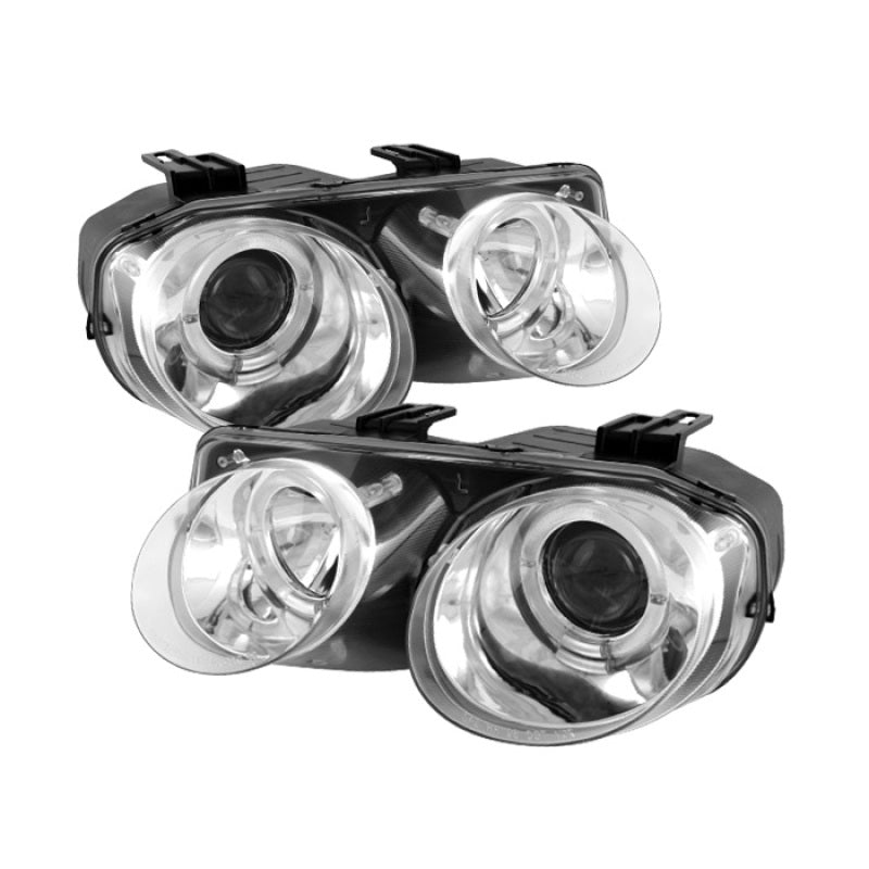 Spyder Acura Integra 98-01 Projector Headlights LED Halo -Chrome High - 5008701