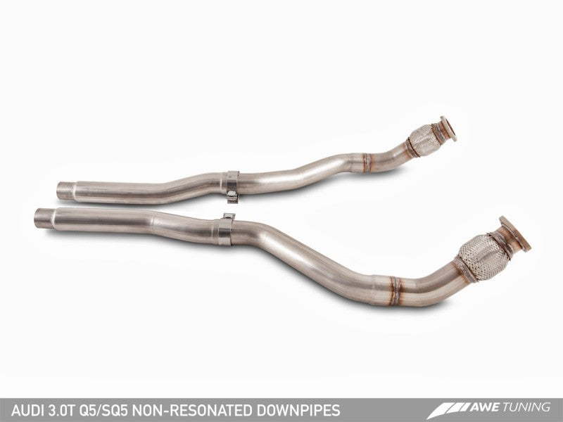 AWE Tuning Audi 8R Q5 3.2L Non-Resonated Exhaust System (Downpipe-Back) - 3020-33022-C-Dub Tech