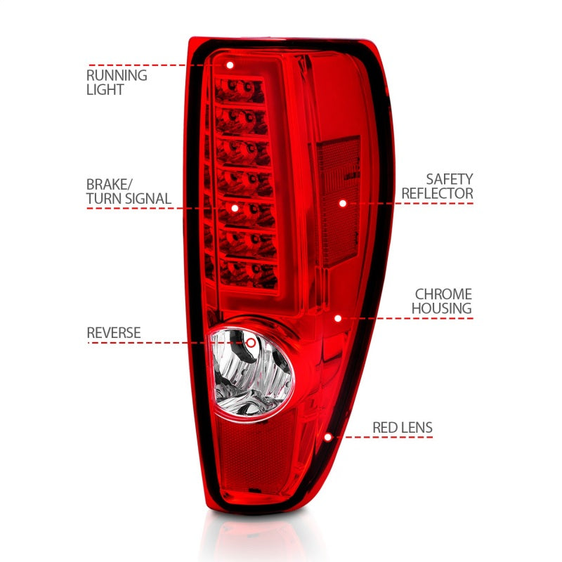 ANZO 2004-2012 Chevrolet Colorado/ GMC Canyon LED Tail Lights w/ - 311384-C-Dub Tech
