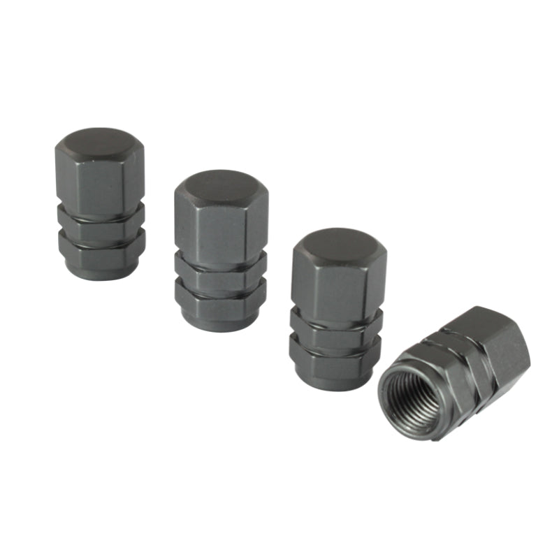 Xtune Tires Valve Stem Cap 4pcs Gun Metal ACC-VC01-GM - 9933400