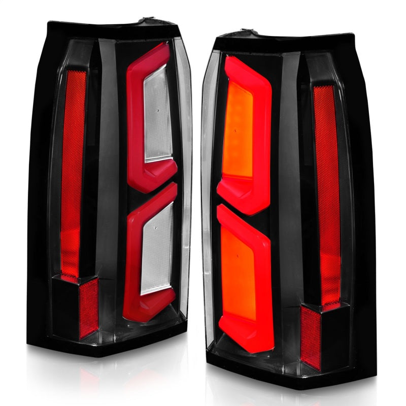 ANZO 2015-2020 Chevrolet Tahoe LED Tail Lights w/ Light Bar - 311374-C-Dub Tech