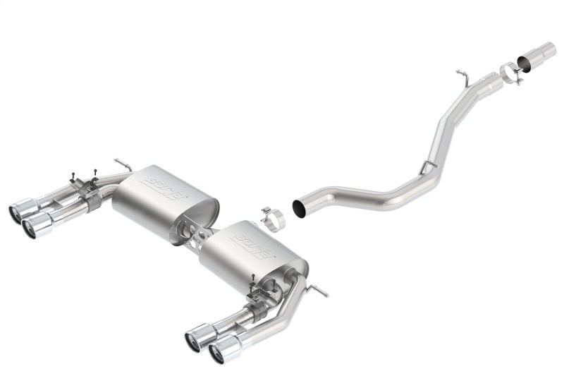 Borla 13-15 Audi S3 S-Type Dual Round Rolled Catback Exhaust - 140631-C-Dub Tech