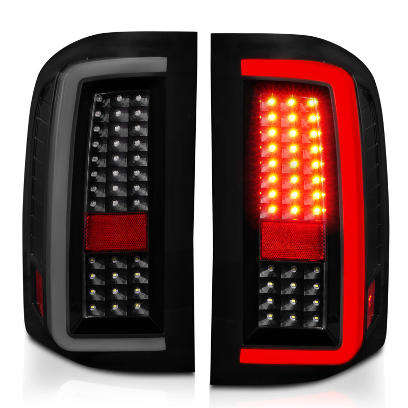 ANZO 2007-2013 Chevrolet Silverado1500/ 2500/ 3500 LED Tail Lights w/ - 311381-C-Dub Tech