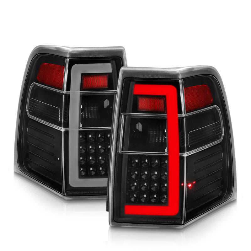 ANZO 07-17 Ford Expedition LED Taillights w/ Light Bar Black - 311408-C-Dub Tech