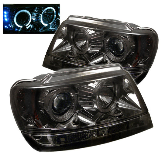 Spyder Jeep Grand Cherokee 99-04 Projector Headlights LED Halo LED - 5011169