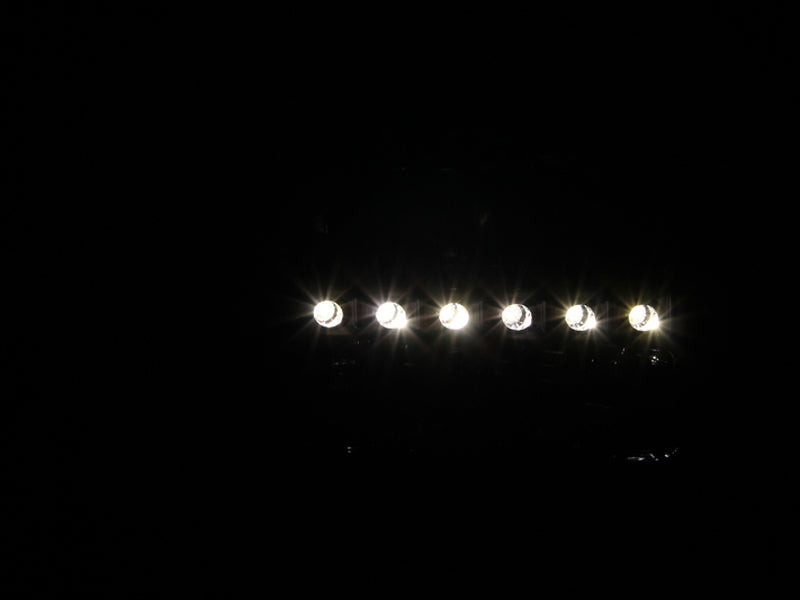 ANZO 2000-2004 Ford Excursion Crystal Headlights Black w/ LED 1pc - 111106-C-Dub Tech