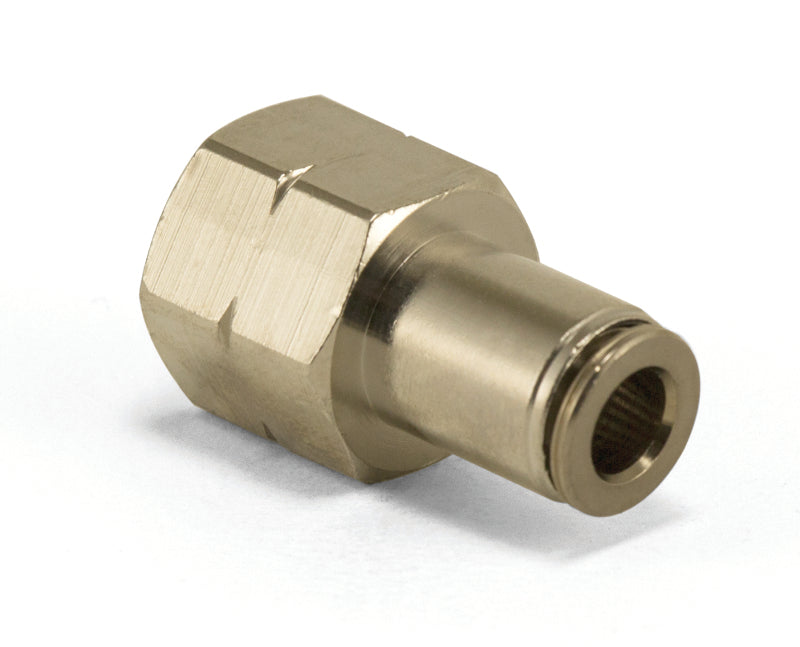 Air Lift Straight Female - 1/4in FNPT X 1/4in PTC - 21810-C-Dub Tech