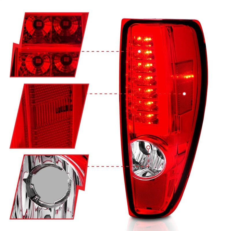 ANZO 2004-2012 Chevrolet Colorado/ GMC Canyon LED Tail Lights w/ - 311384-C-Dub Tech