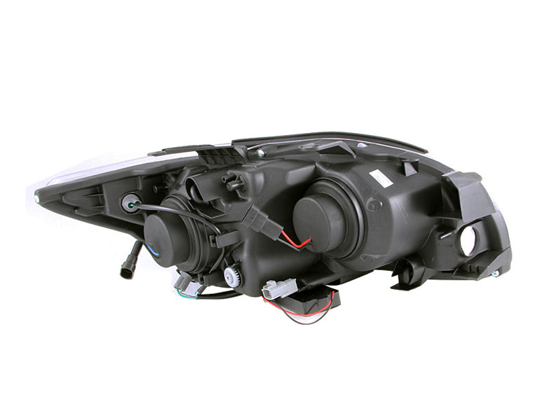 ANZO 2005-2010 Scion Tc Projector Headlights w/ Halo Black (CCFL) - 121119-C-Dub Tech