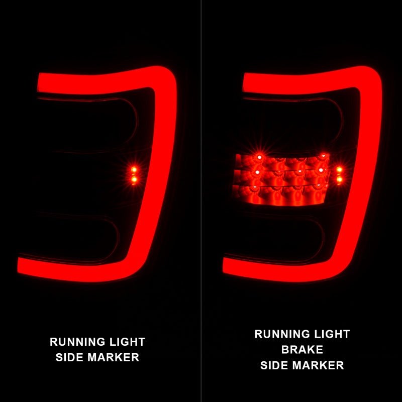 ANZO 1999-2004 Jeep Grand Cherokee LED Tail Lights w/ Light - 311395-C-Dub Tech
