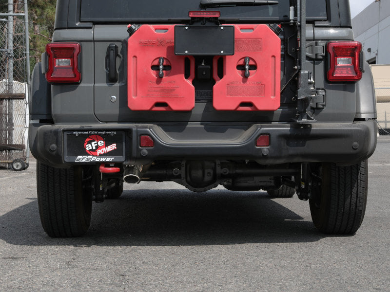 aFe MACH Force-Xp Axle-Back Exhaust System w/Polished Tip 18-20 Jeep - 49-48070-1P-C-Dub Tech