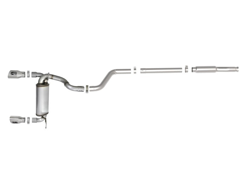 aFe Rebel Series 409 Stainless Steel Cat-Back Exhaust 18-21 Jeep - 49-48096-P-C-Dub Tech