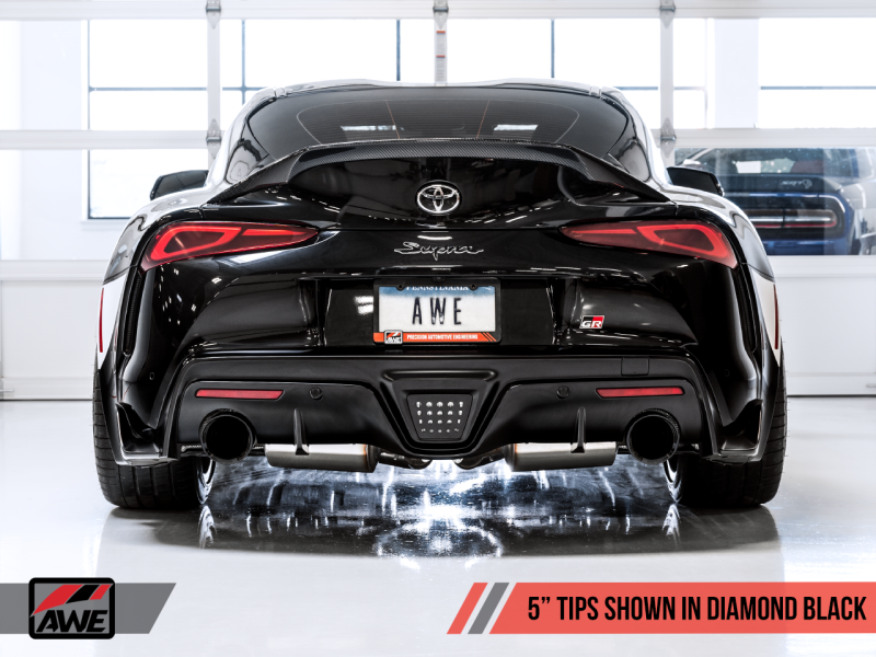 AWE 2020 Toyota Supra A90 Resonated Track Edition Exhaust - - 3015-33130-C-Dub Tech