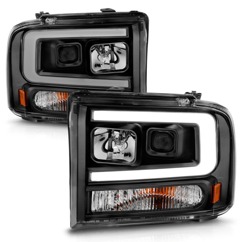 ANZO 99-04 Ford F250/F350/F450/Excursion (excl 99) Projector Headlights - w/ - 111551-C-Dub Tech