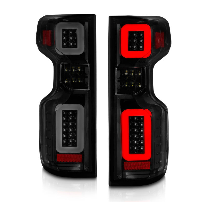 Anzo 19-21 Chevy Silverado Full LED Tailights Black Housing Smoke - 311415-C-Dub Tech