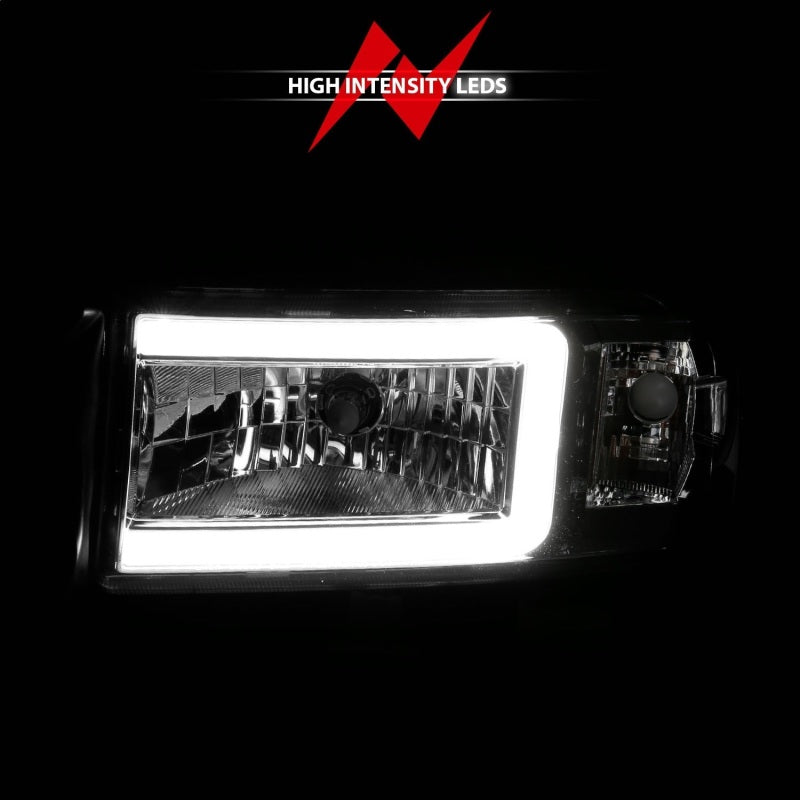 ANZO 94-02 Dodge RAM Crystal Headlight - w/ Light Bar - 111555-C-Dub Tech