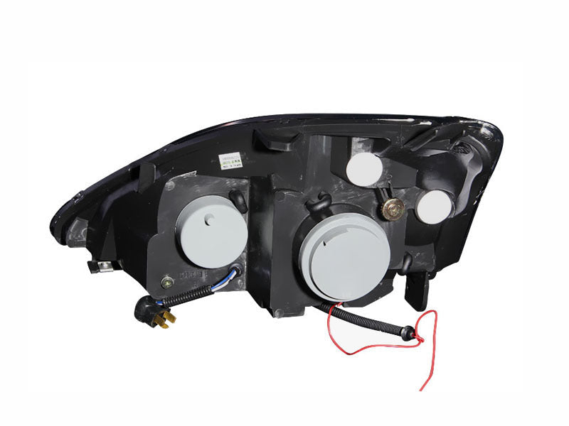 ANZO 2002-2004 Honda Civic Projector Headlights w/ Halo Black - 121057-C-Dub Tech