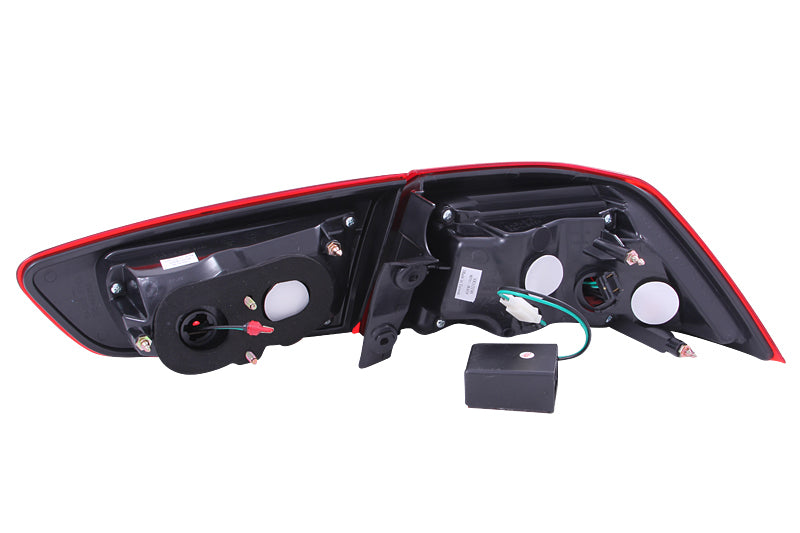 ANZO 2008-2015 Mitsubishi Lancer LED Taillights Red/Smoke - 321277-C-Dub Tech