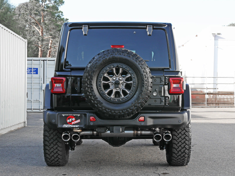 aFe Vulcan Series 2.5in 304SS Cat-Back Exhaust 2021+ Jeep Wrangler - 49-38098-P-C-Dub Tech