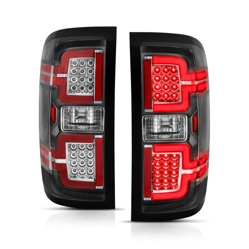 ANZO 2014-2018 Chevy Silverado 1500 LED Taillights Black - 311289-C-Dub Tech
