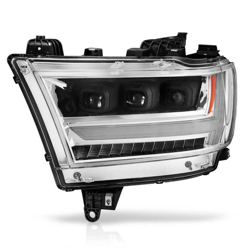 ANZO 19-20 Dodge Ram 1500 Tradesman LED Projector Headlights Plank - 111495-L-C-Dub Tech