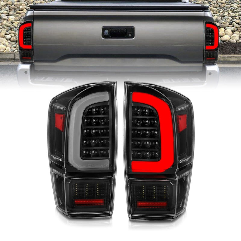 ANZO 16-21 Toyota Tacoma LED Tail Lights - w/ Light - 311400-C-Dub Tech